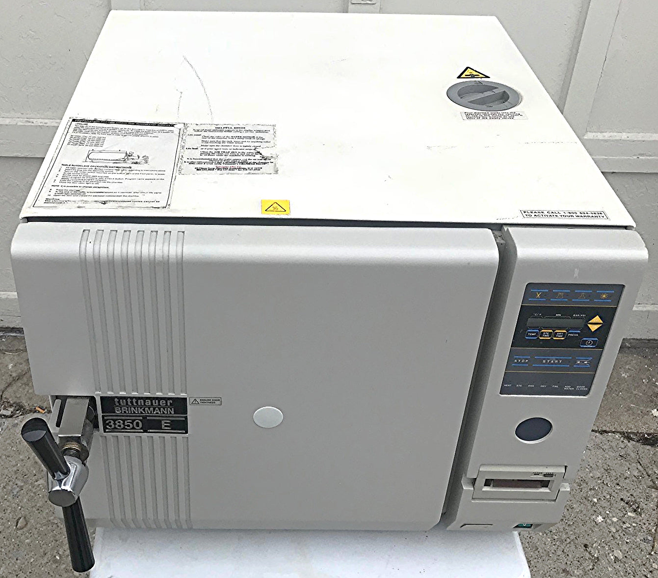 TUTTNAUER 3850E LARGEAUTOMATIC AUTOCLAVE BENCHTOP STERILIZER 65Liter WATCH VIDEO