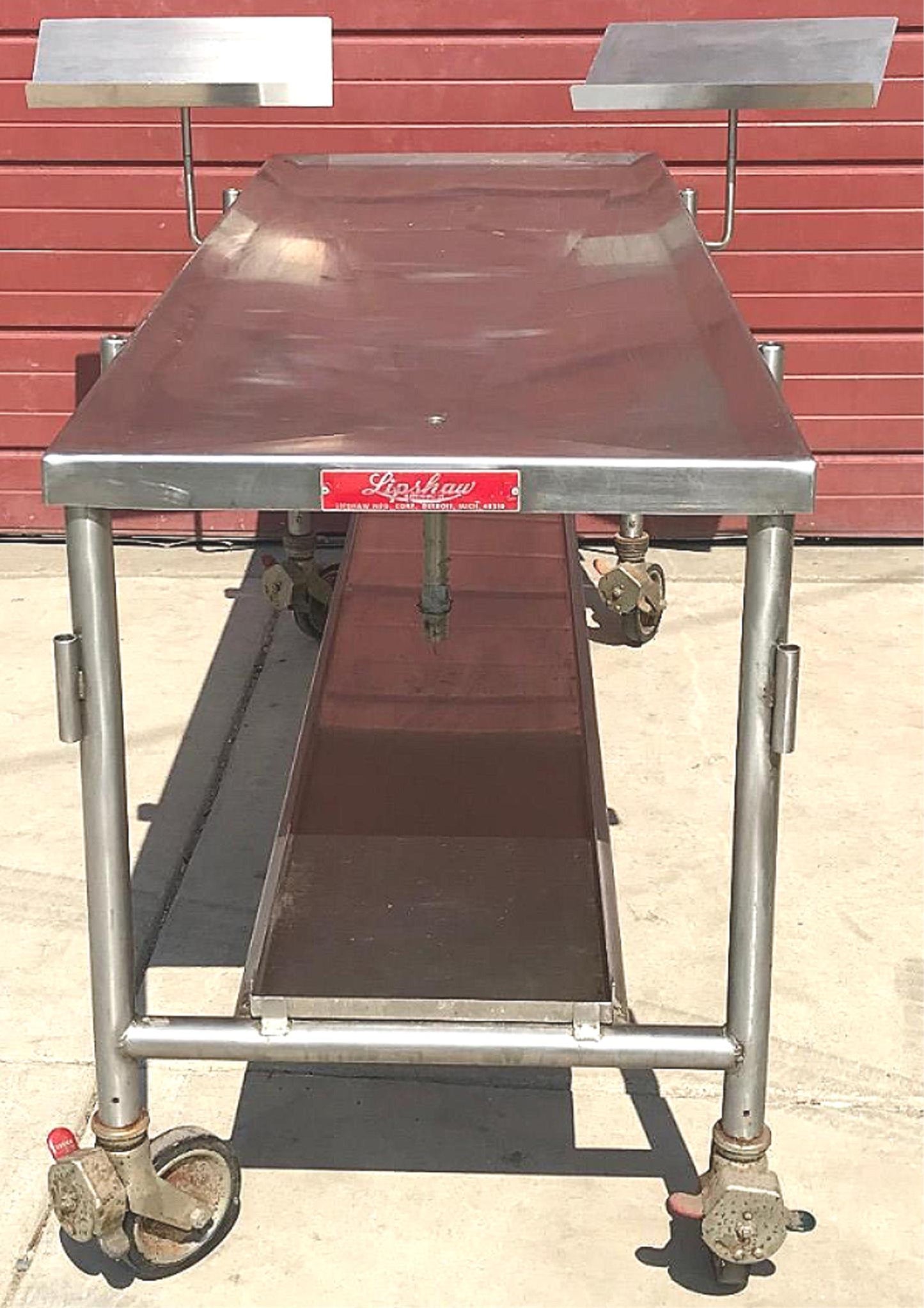 LIPSHAW CADAVER CART AUTOPSY TABLE DEER HUNT HOSPITAL VETERINARY FUNERARY FREESH