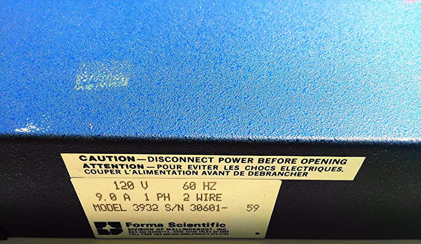 FORMA SCIENTIFIC MOD3932 HIGHVOLUME DIGITAL INCUBATOR LAB LABORATORY 100%PERFECT