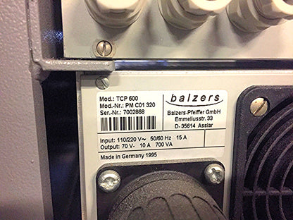 BALZERS PFEIFFER TMU 1600 TCS 130 TCP 600 TSF 012 TURBO PUMP GATE VALVE FREESHIP