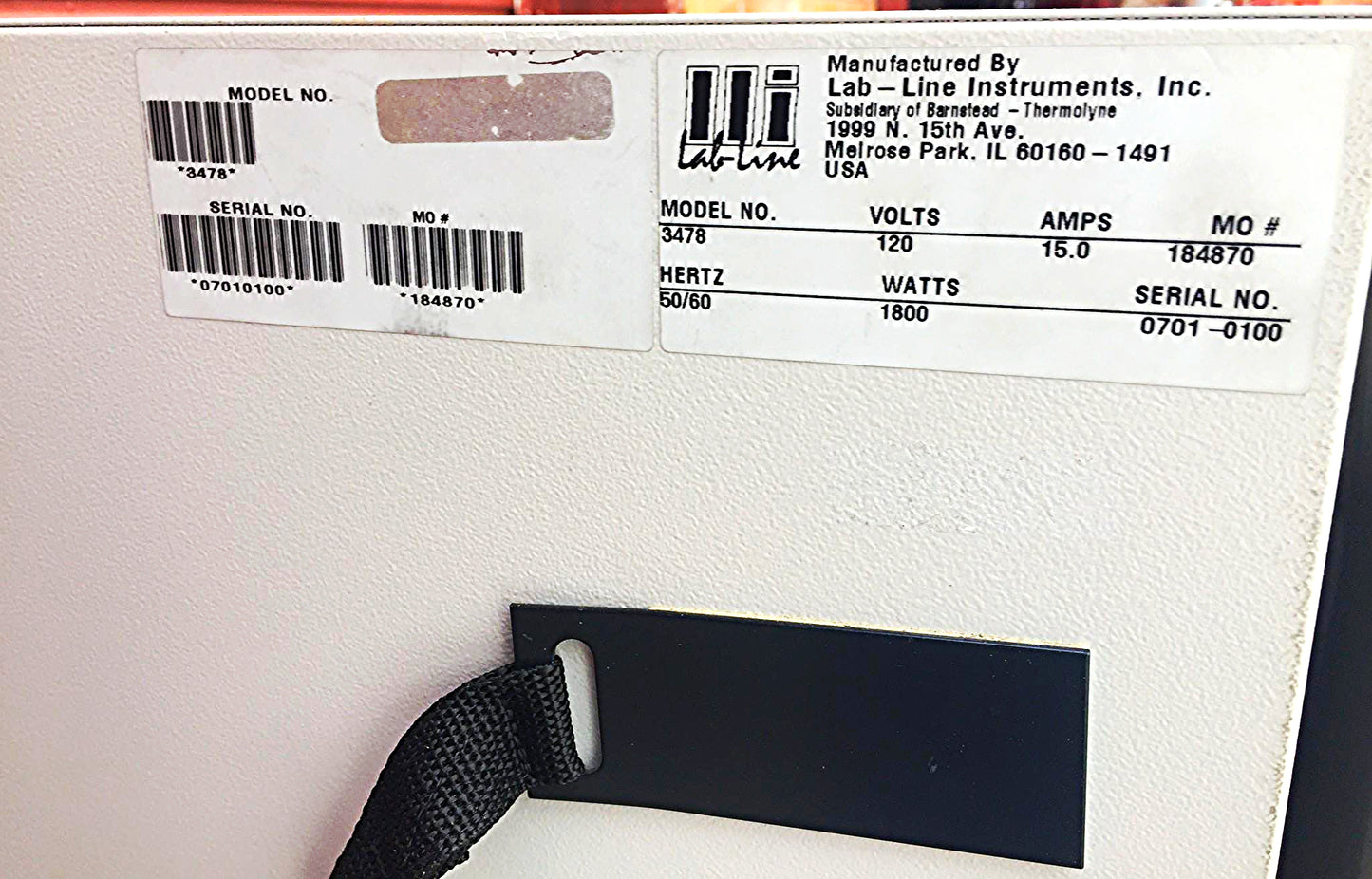 BARNSTEAD THERMOLYNE LAB-LINE 3478 IMPERIAL GRAVITY 5cft OVEN INCUBATOR FREESHIP