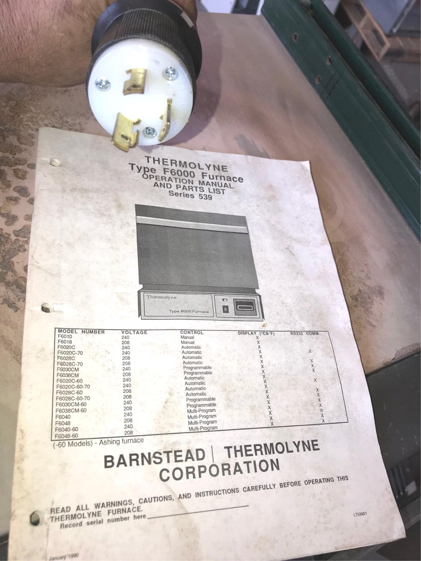 SYBRON BARNSTEAD THERMOLYNE™ TYPE 6000 ASHING MUFFLE FURNACE 975°C WATCH VIDEO
