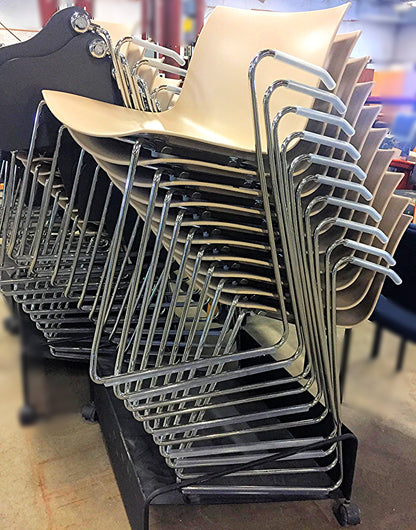 Lot 10 ARPER CATIFA 46 SLED BASE ARM CHAIR BASE WHEELS LIEVORE MOLINA FREE SHIP