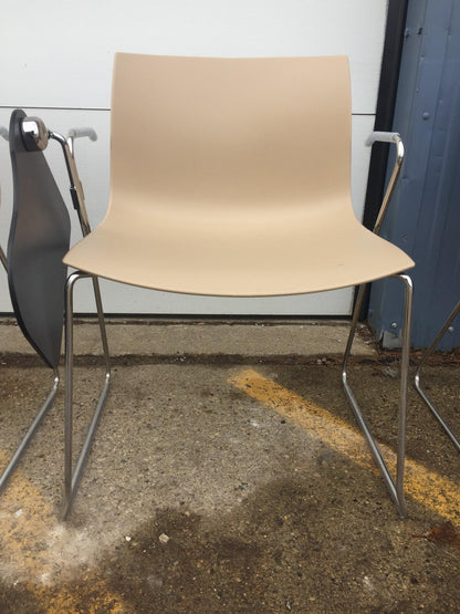 Lot 10 ARPER CATIFA 46 SLED BASE ARM CHAIR BASE WHEELS LIEVORE MOLINA FREE SHIP