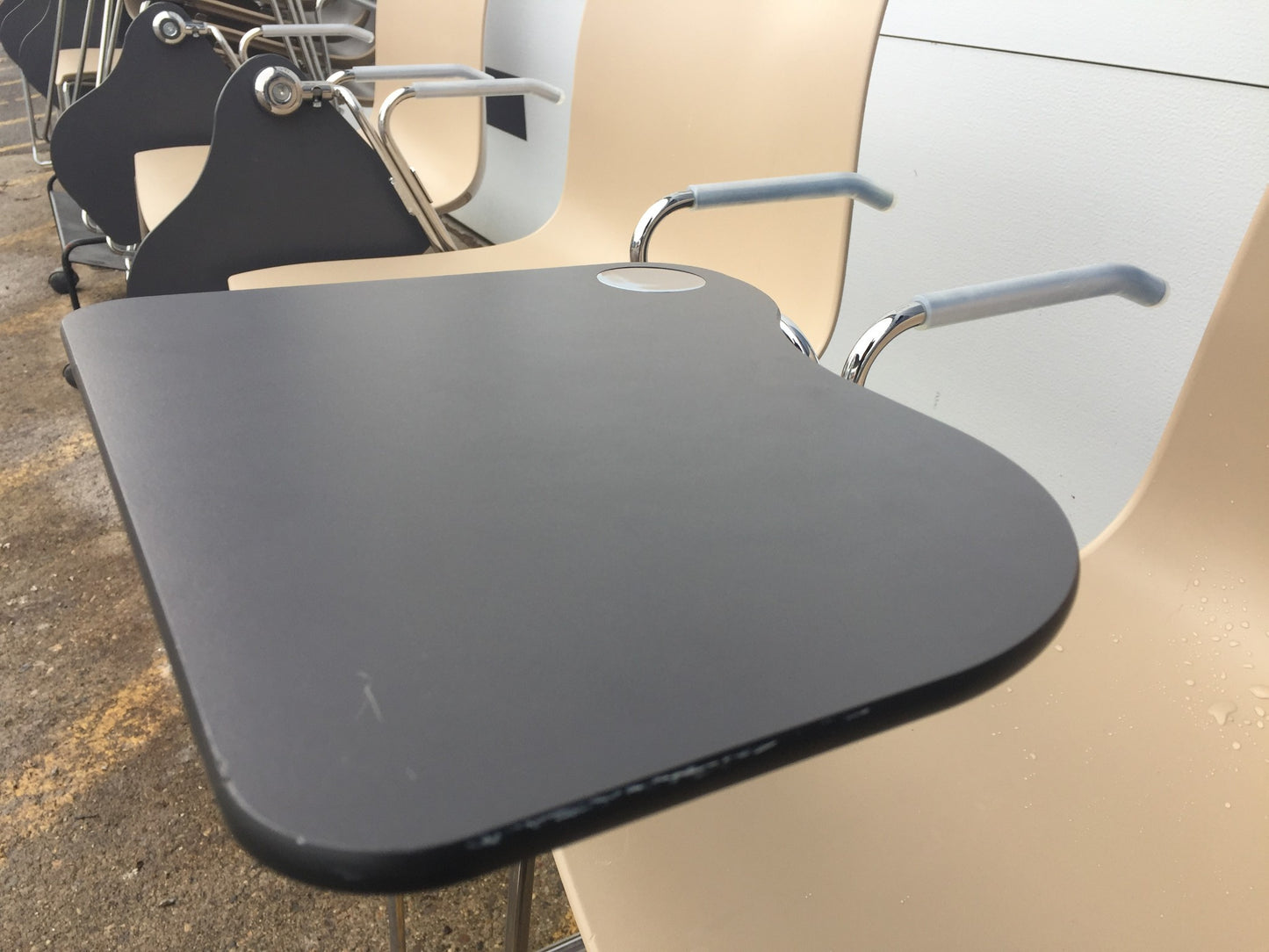 Lot 10 ARPER CATIFA 46 SLED BASE ARM CHAIR BASE WHEELS LIEVORE MOLINA FREE SHIP