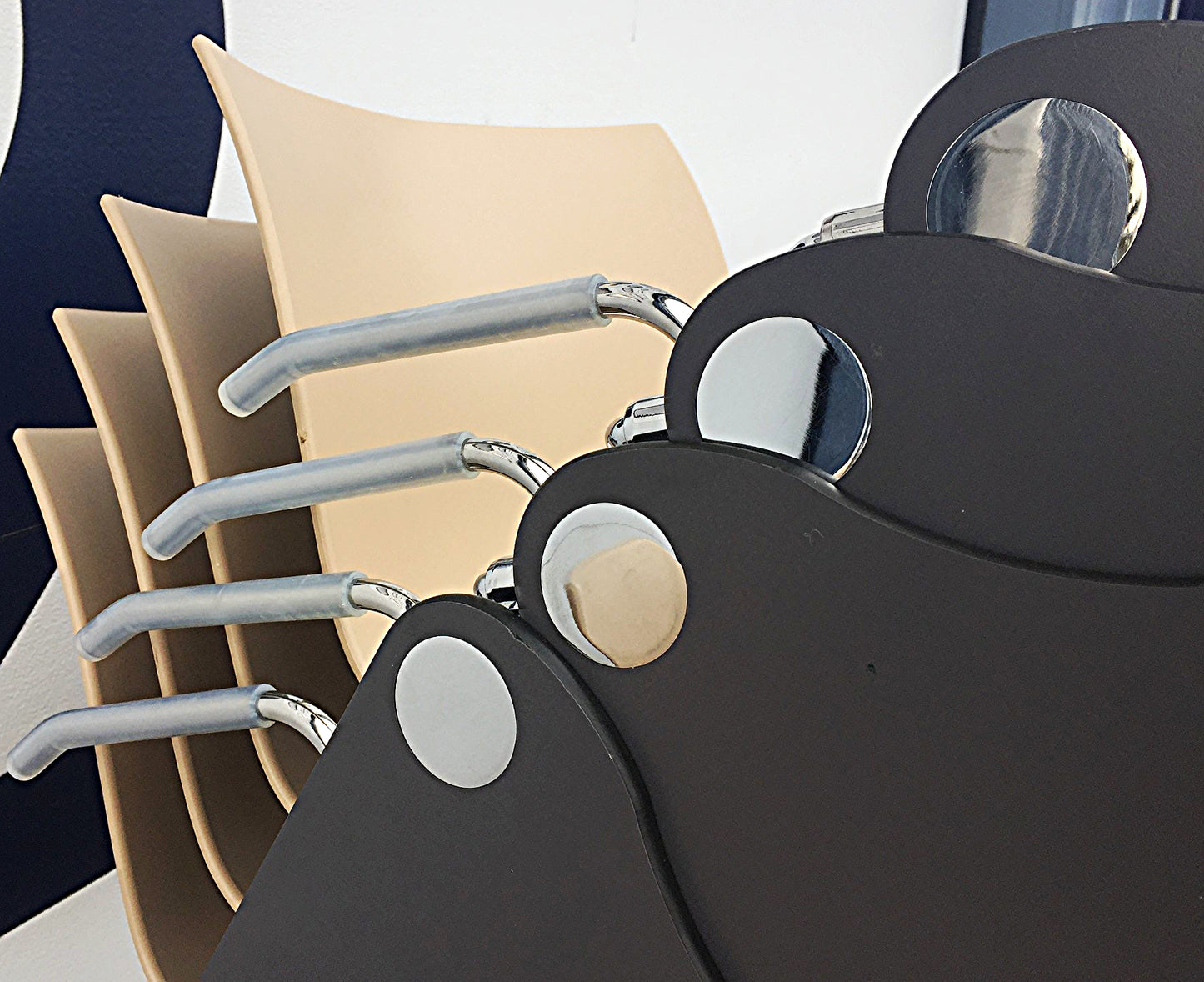 Lot 10 ARPER CATIFA 46 SLED BASE ARM CHAIR BASE WHEELS LIEVORE MOLINA FREE SHIP