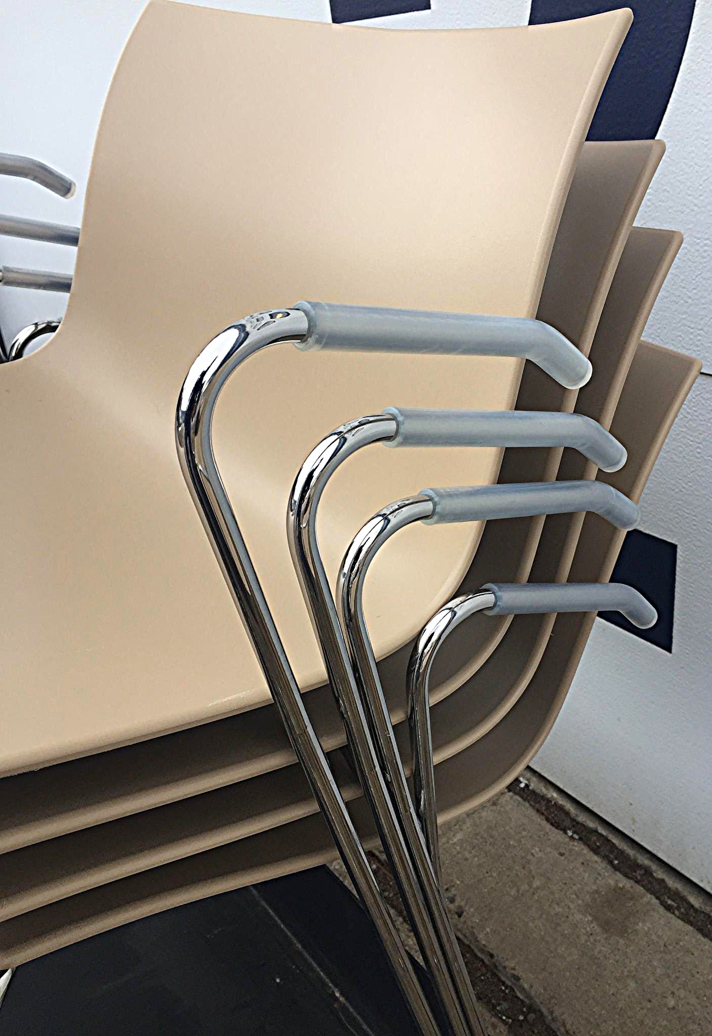 Lot 10 ARPER CATIFA 46 SLED BASE ARM CHAIR BASE WHEELS LIEVORE MOLINA FREE SHIP