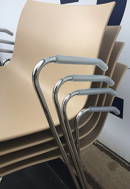 Lot 10 ARPER CATIFA 46 SLED BASE ARM CHAIR BASE WHEELS LIEVORE MOLINA FREE SHIP