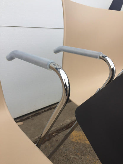 Lot 10 ARPER CATIFA 46 SLED BASE ARM CHAIR BASE WHEELS LIEVORE MOLINA FREE SHIP