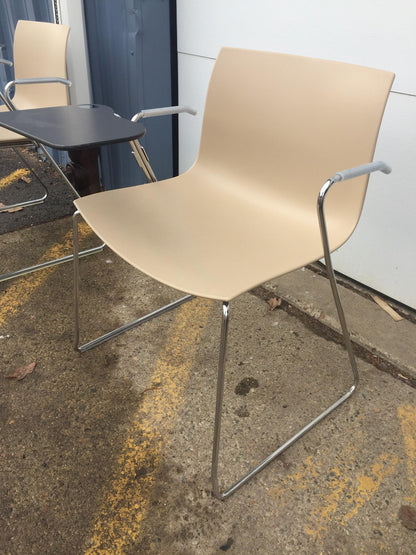 Lot 10 ARPER CATIFA 46 SLED BASE ARM CHAIR BASE WHEELS LIEVORE MOLINA FREE SHIP