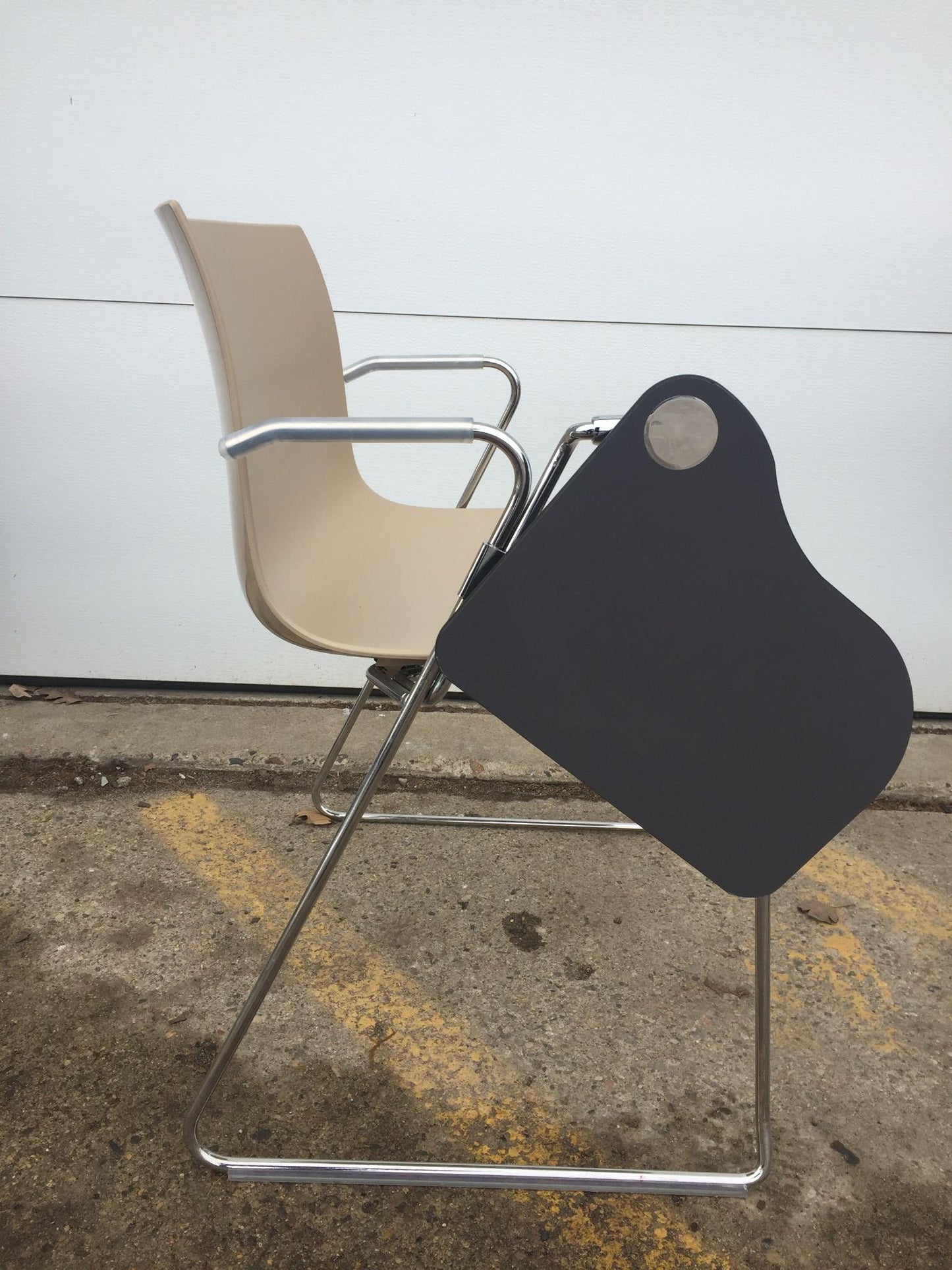 Lot 10 ARPER CATIFA 46 SLED BASE ARM CHAIR BASE WHEELS LIEVORE MOLINA FREE SHIP