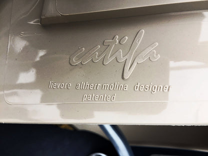 Lot 10 ARPER CATIFA 46 SLED BASE ARM CHAIR BASE WHEELS LIEVORE MOLINA FREE SHIP