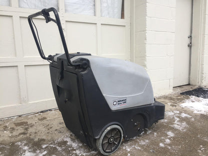 NILFISK ADVANCE TERRA 128B WALK BEHIND 28" SWEEPER CHARGER WATCH VIDEO FREE SHIP