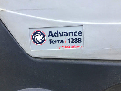 NILFISK ADVANCE TERRA 128B WALK BEHIND 28" SWEEPER CHARGER WATCH VIDEO FREE SHIP