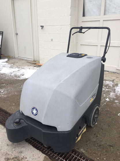 NILFISK ADVANCE TERRA 128B WALK BEHIND 28" SWEEPER CHARGER WATCH VIDEO FREE SHIP