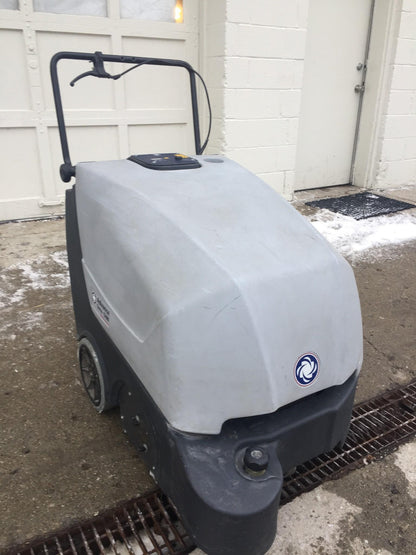 NILFISK ADVANCE TERRA 128B WALK BEHIND 28" SWEEPER CHARGER WATCH VIDEO FREE SHIP