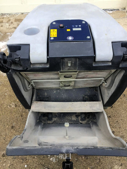 NILFISK ADVANCE TERRA 128B WALK BEHIND 28" SWEEPER CHARGER WATCH VIDEO FREE SHIP