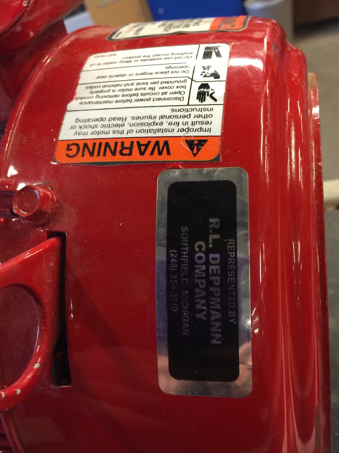 BELL & GOSSETT SERIES 80 IN-LINE MOUNTED CENTRIFUGAL PUMP 3PH R L DEPPMANN 80-1