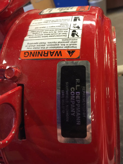 BELL & GOSSETT SERIES 80 IN-LINE MOUNTED CENTRIFUGAL PUMP 3PH R L DEPPMANN 80-1