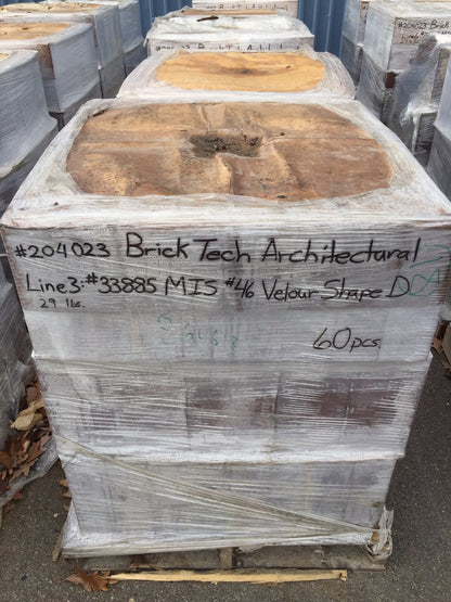 BN RARE ARCHITECTURAL REFRACTORY FIRE RESISTANT BRICK PALLET BRICKS TECH DESIGN