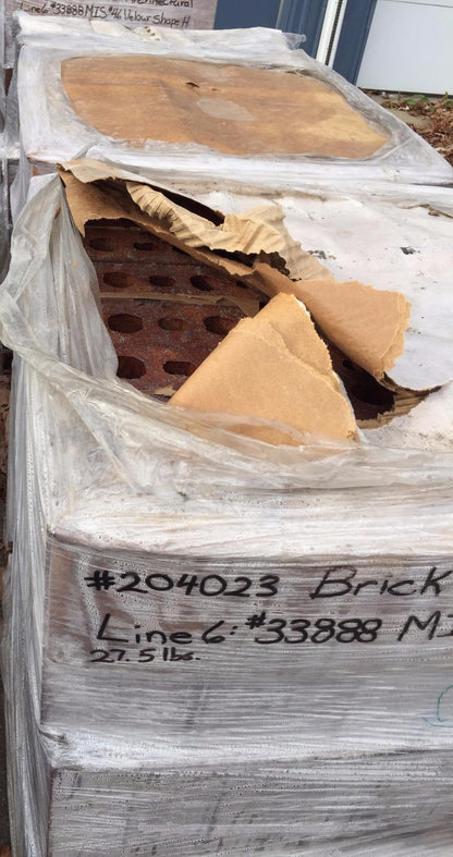 BN RARE ARCHITECTURAL REFRACTORY FIRE RESISTANT BRICK PALLET BRICKS TECH DESIGN