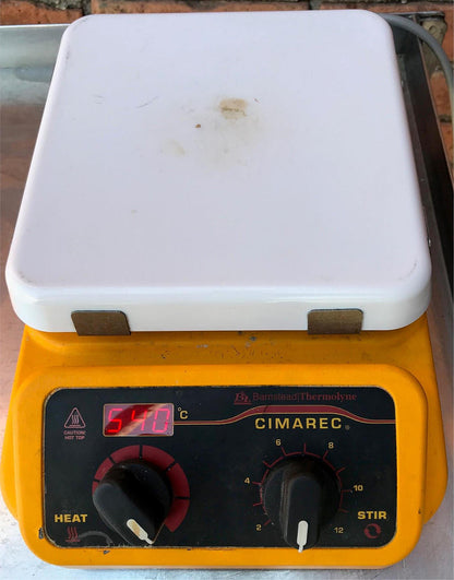 CIMAREC SP131325 DIGITAL HOTPLATE & MAGNETIC STIRRER 7.25” x 7.25” WATCH VIDEO