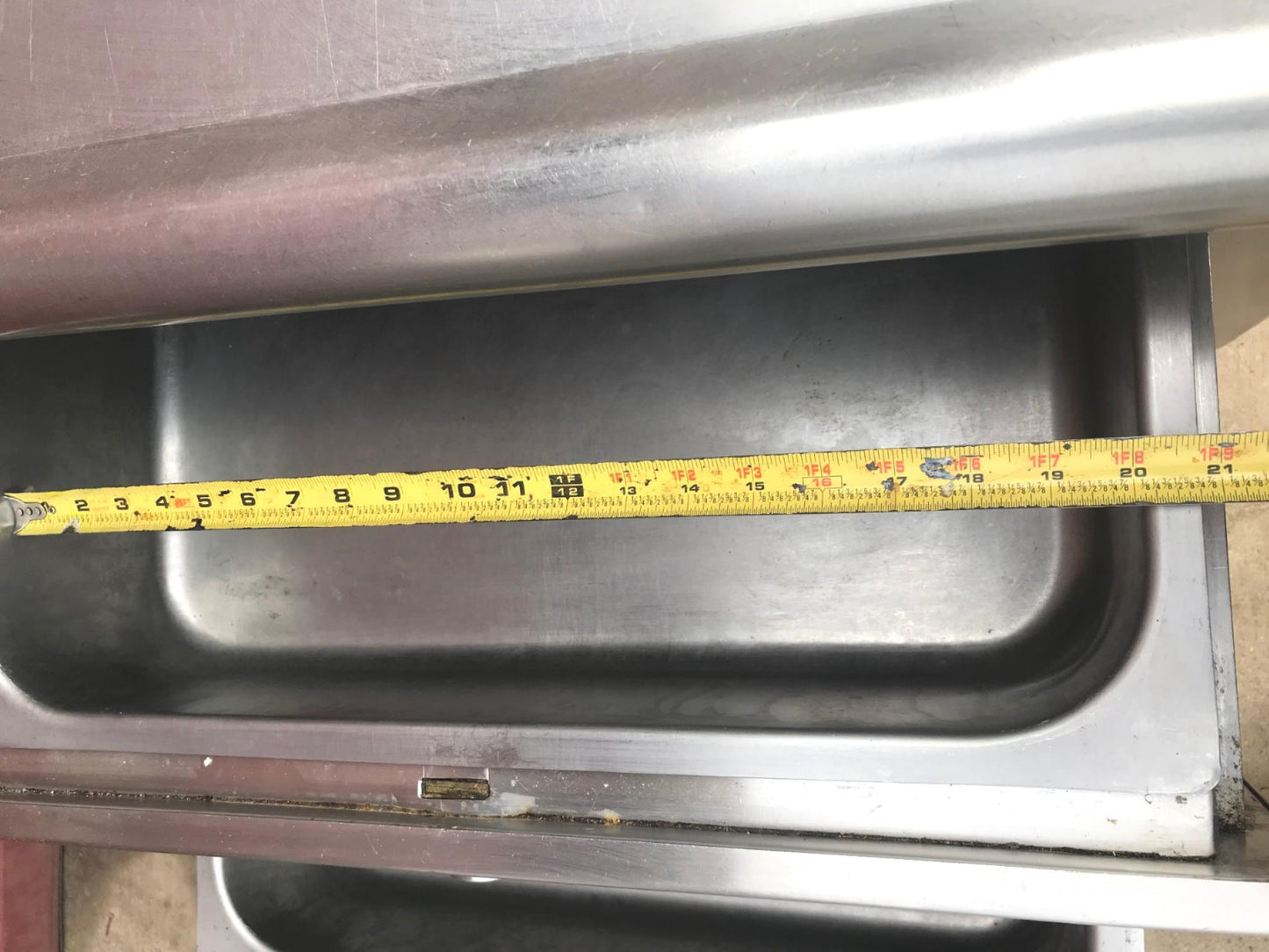 MADEINUSA VINTAGE 1959 HEAVY GAUGE STAINLESS 60x36x32 ISLAND +3DRAWERS FREE SHIP