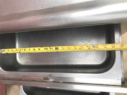 MADEINUSA VINTAGE 1959 HEAVY GAUGE STAINLESS 60x36x32 ISLAND +3DRAWERS FREE SHIP