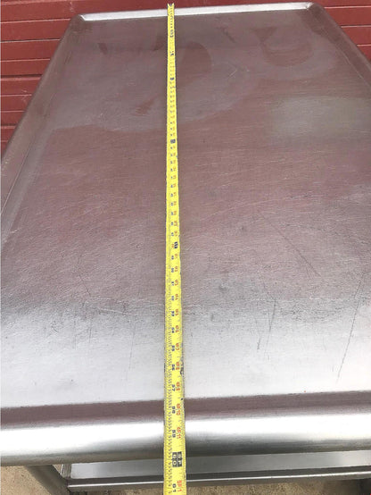 MADEINUSA VINTAGE 1959 HEAVY GAUGE STAINLESS 60x36x32 ISLAND +3DRAWERS FREE SHIP