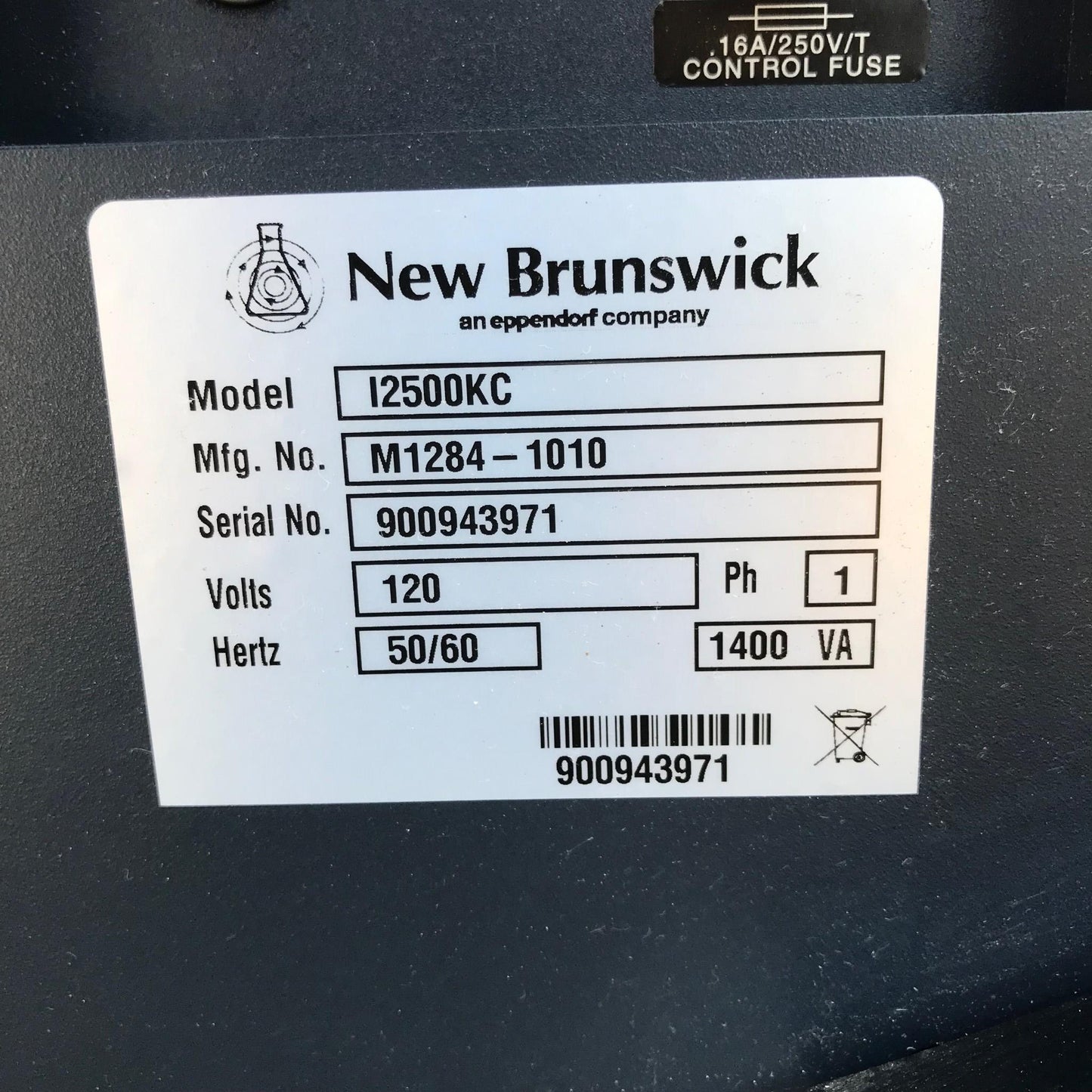 NEW BRUNSWICK EPPENDORF I2500KC REFRIGERATED SHAKER LARGE CAPAC FLOOR INCUBATOR