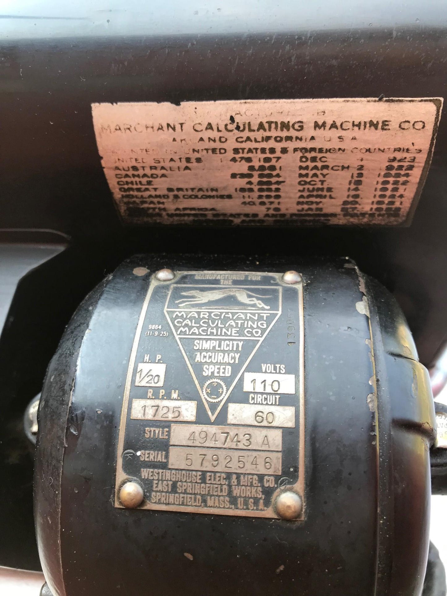 RAREVINTAGE 1920s MARCHANT CALCULATING MACHINE 100%WORKING FREE SHIP WATCH VIDEO