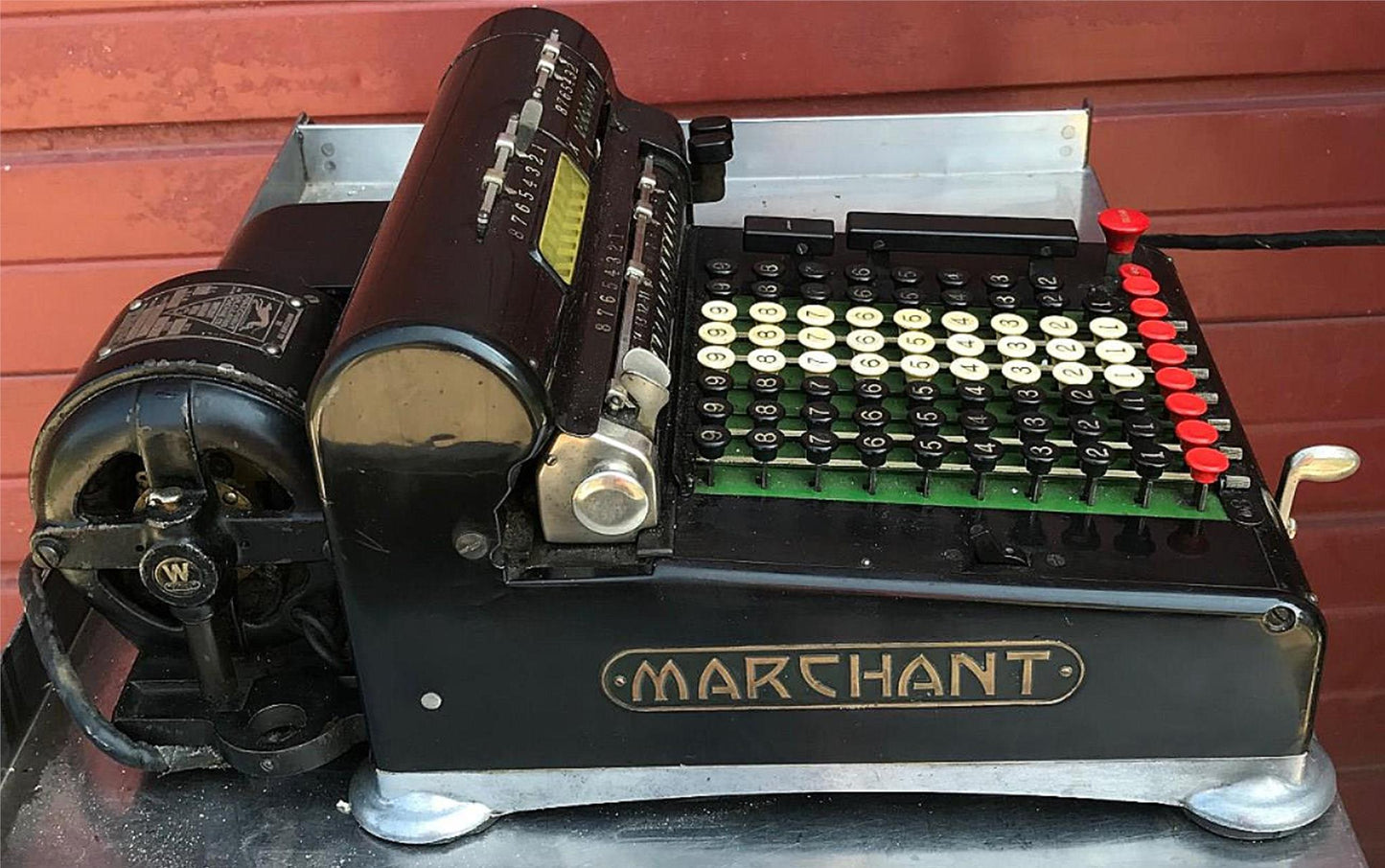 RAREVINTAGE 1920s MARCHANT CALCULATING MACHINE 100%WORKING FREE SHIP WATCH VIDEO