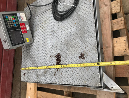 TOLEDO 800Lbs HEAVY DUTY 36"x36" FLOOR SCALE & CONTROL PANEL WATCHVIDEO FREESHIP