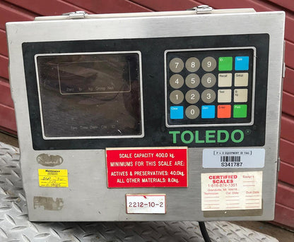 TOLEDO 800Lbs HEAVY DUTY 36"x36" FLOOR SCALE & CONTROL PANEL WATCHVIDEO FREESHIP