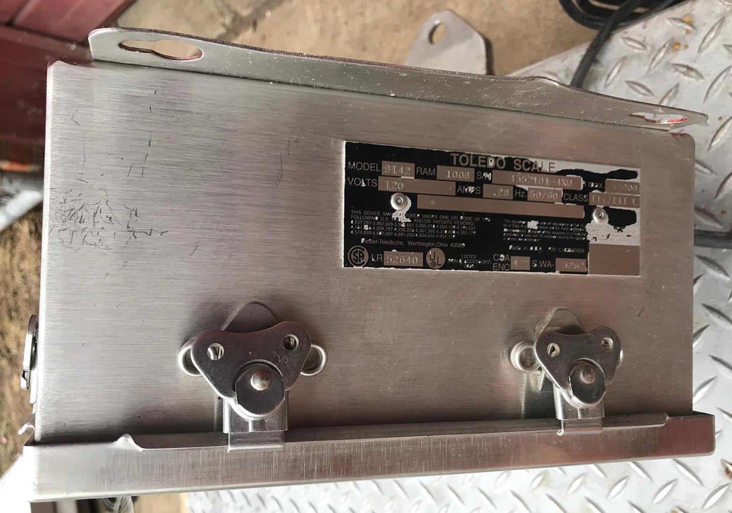 TOLEDO 800Lbs HEAVY DUTY 36"x36" FLOOR SCALE & CONTROL PANEL WATCHVIDEO FREESHIP