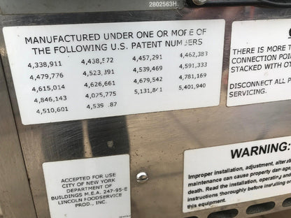 LINCOLN IMPINGER Model 1116 NATURAL GAS 120 VOLT CONVEYOR PIZZA OVEN WATCH VIDEO