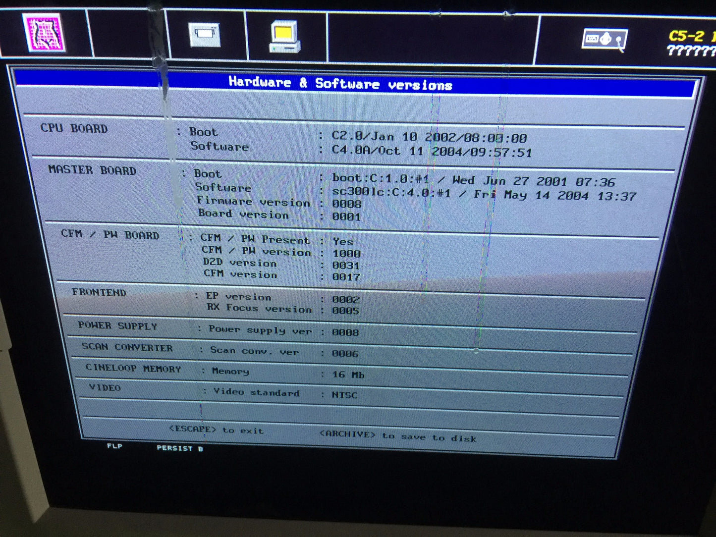PICUS CRII ESAOTE PIE MED 410670 ULTRASOUND C5-2 R40 & LA523 PROBE SONY UP-895MD