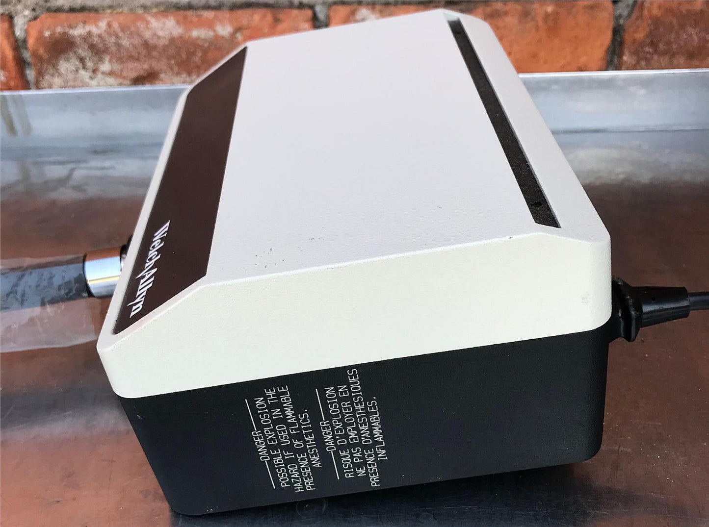 WELCH ALLYN 48830 EXAM LITE BOX TUBE 48200 LIGHT PIPE FIBER OPTIC WATCH VIDEO