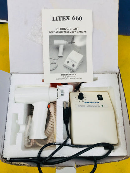 DENTAMERICA LITEX 660 DENTAL CURING LIGHT IN ORIGINAL BOX FREE SHIP WATCH VIDEO