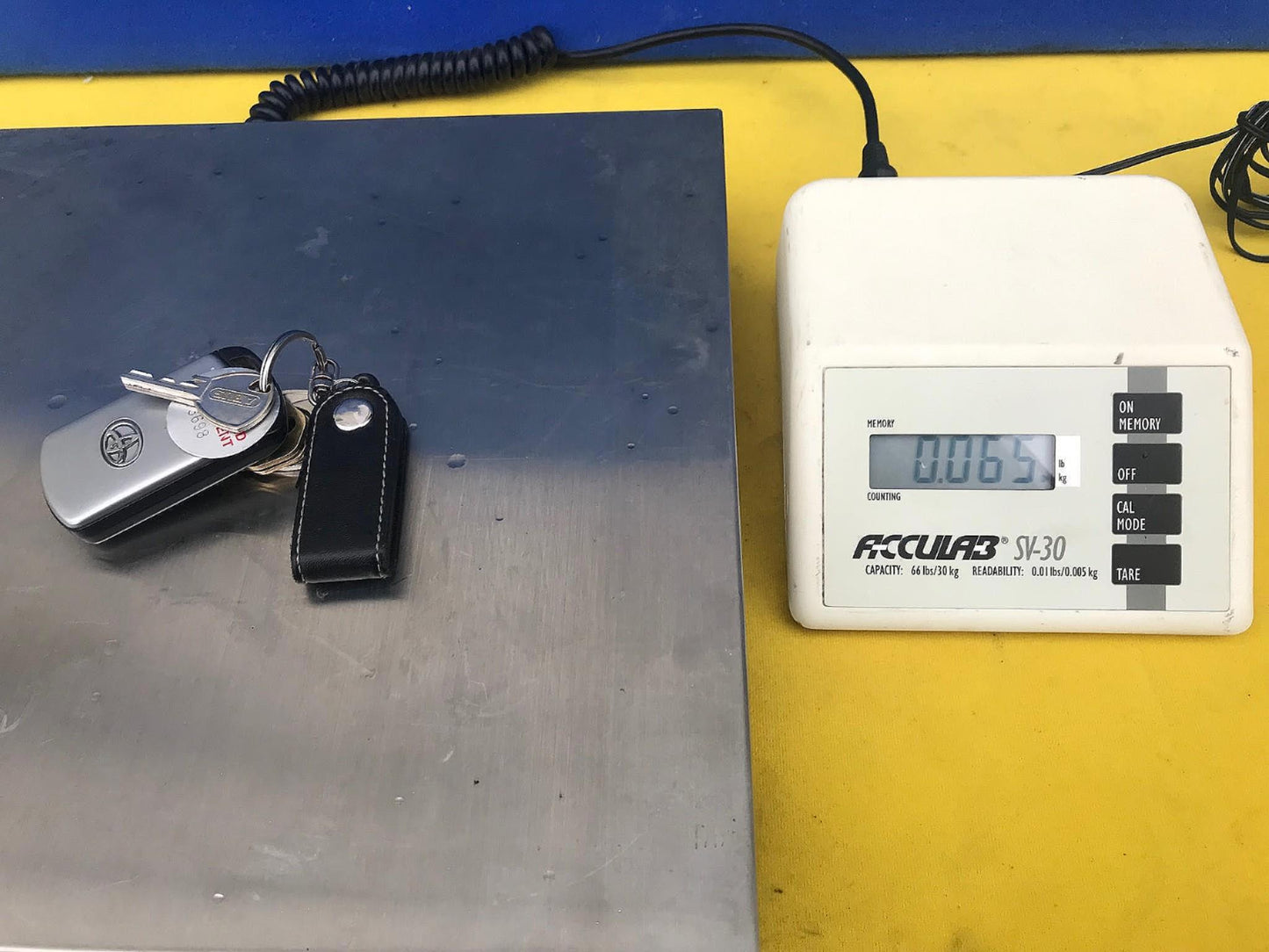 COLE PALMER ACCULAB SV-30 BENCH PLATFORM SCALE 66LB / 30KG BALANCE FREE SHIP