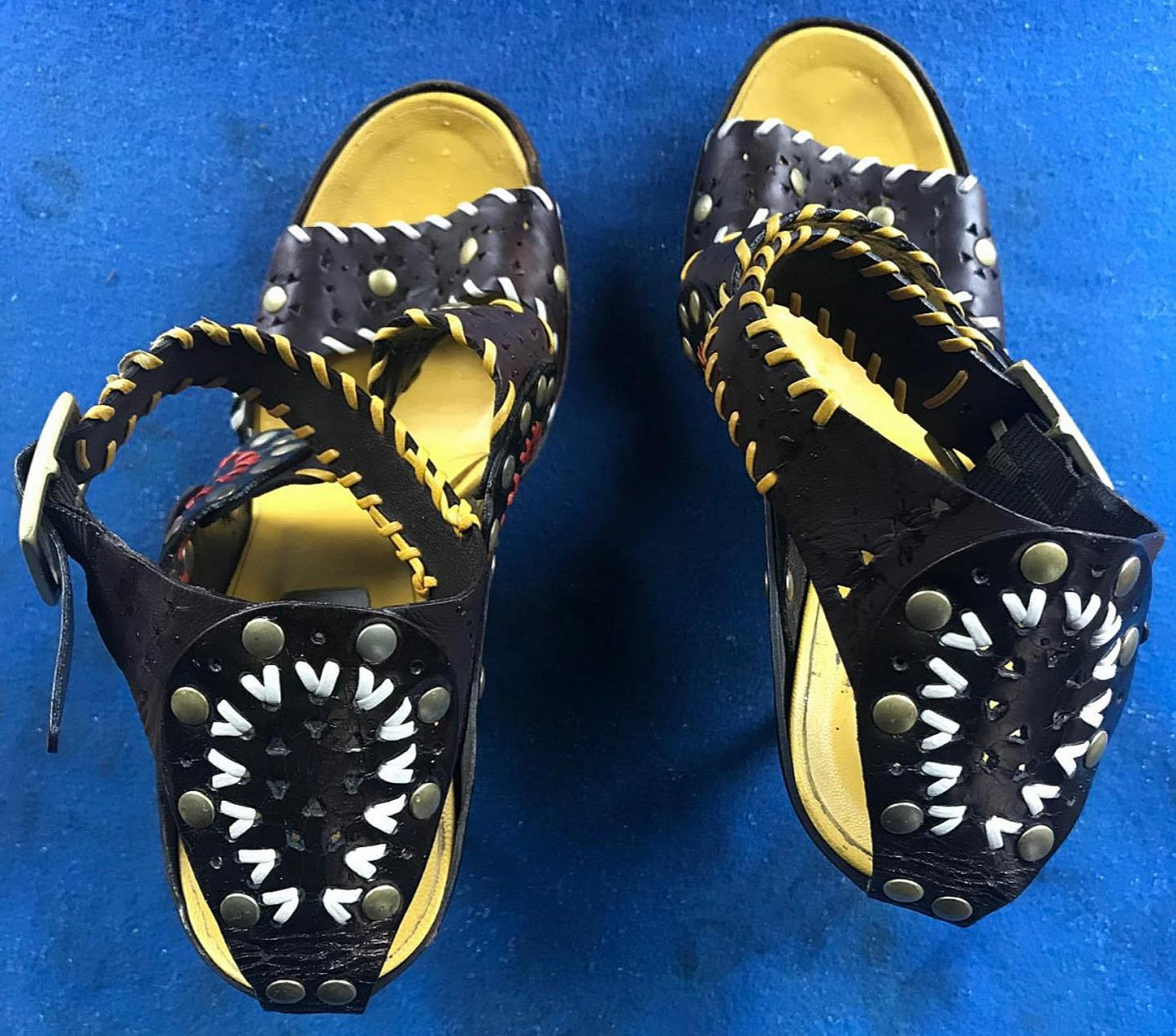 RARE VINTAGE JIMMY CHOO SANDAL 38 1/2 US 8 1/2 FREE SHIP