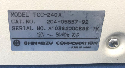 SHIMADZU TCC-240A THERMOELECTRIC TEMPERATURE CONTROLLER for CELL HOLDER FREESHIP