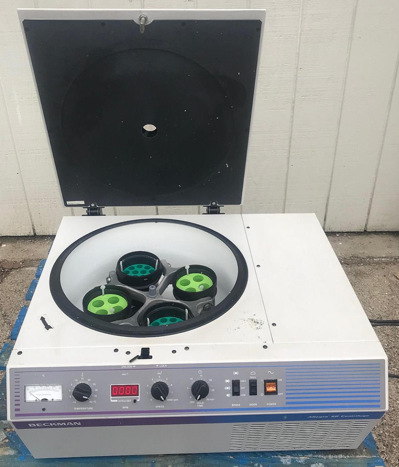 ALLEGRA 6-R REFRIGERATED CENTRIFUGE & GH-3.8 ROTOR BUCKETS WATCH VIDEO FREE SHIP