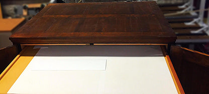 Vintage RARE SOLID OAK MAP FILE w DOORS BRASS FIXTURES 32 DEEP x 42 WID x 58 HI