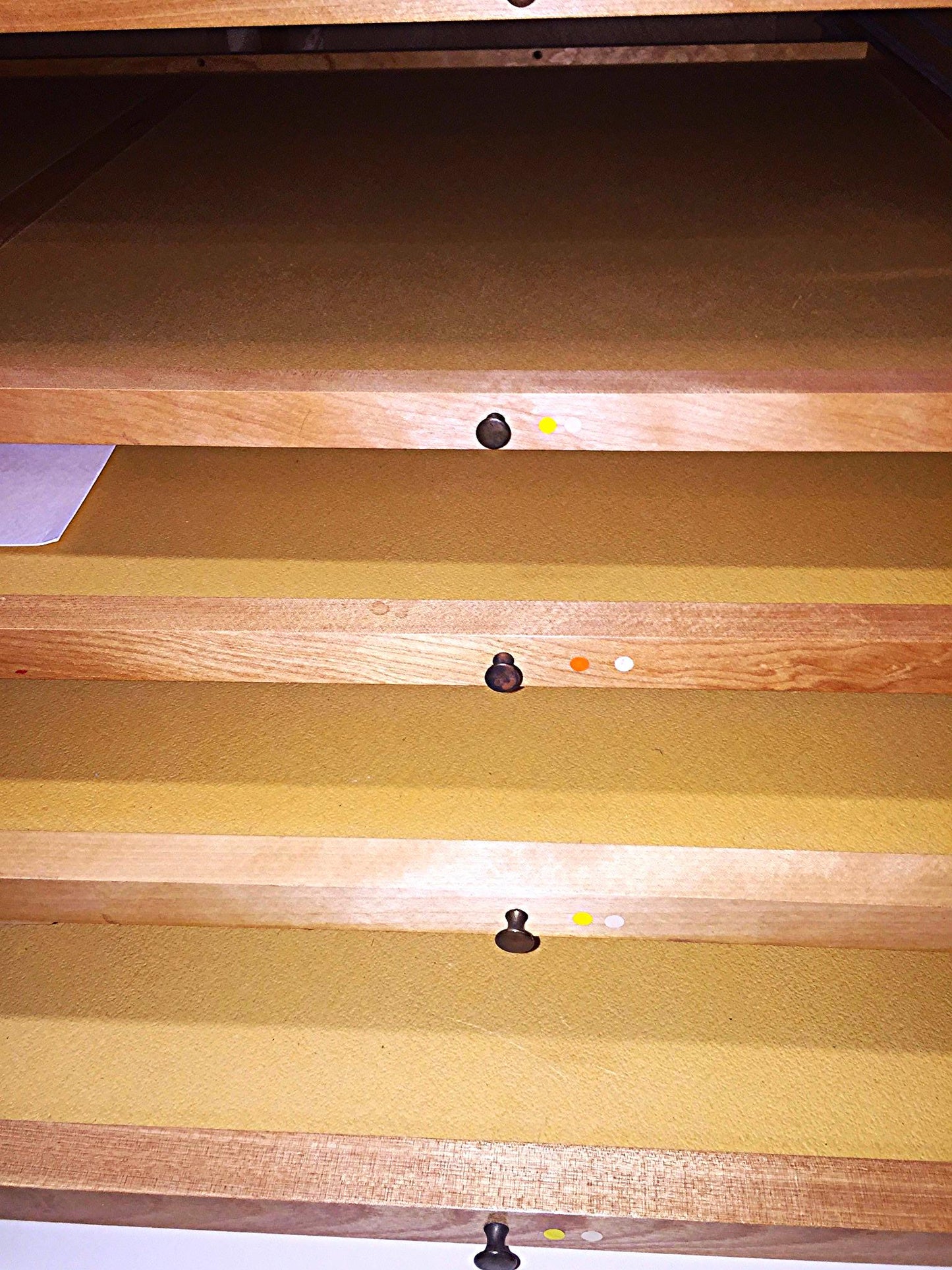 Vintage RARE SOLID OAK MAP FILE w DOORS BRASS FIXTURES 32 DEEP x 42 WID x 58 HI