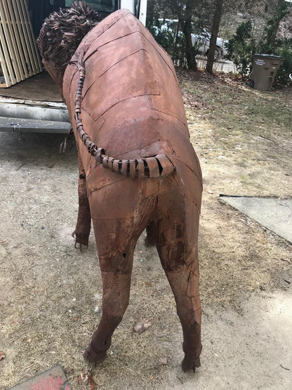 UNIVERSITY COLORADO RALPHIE? HUGE BISON METAL SCULPTURE 61" x 73" x 21" FREESHIP