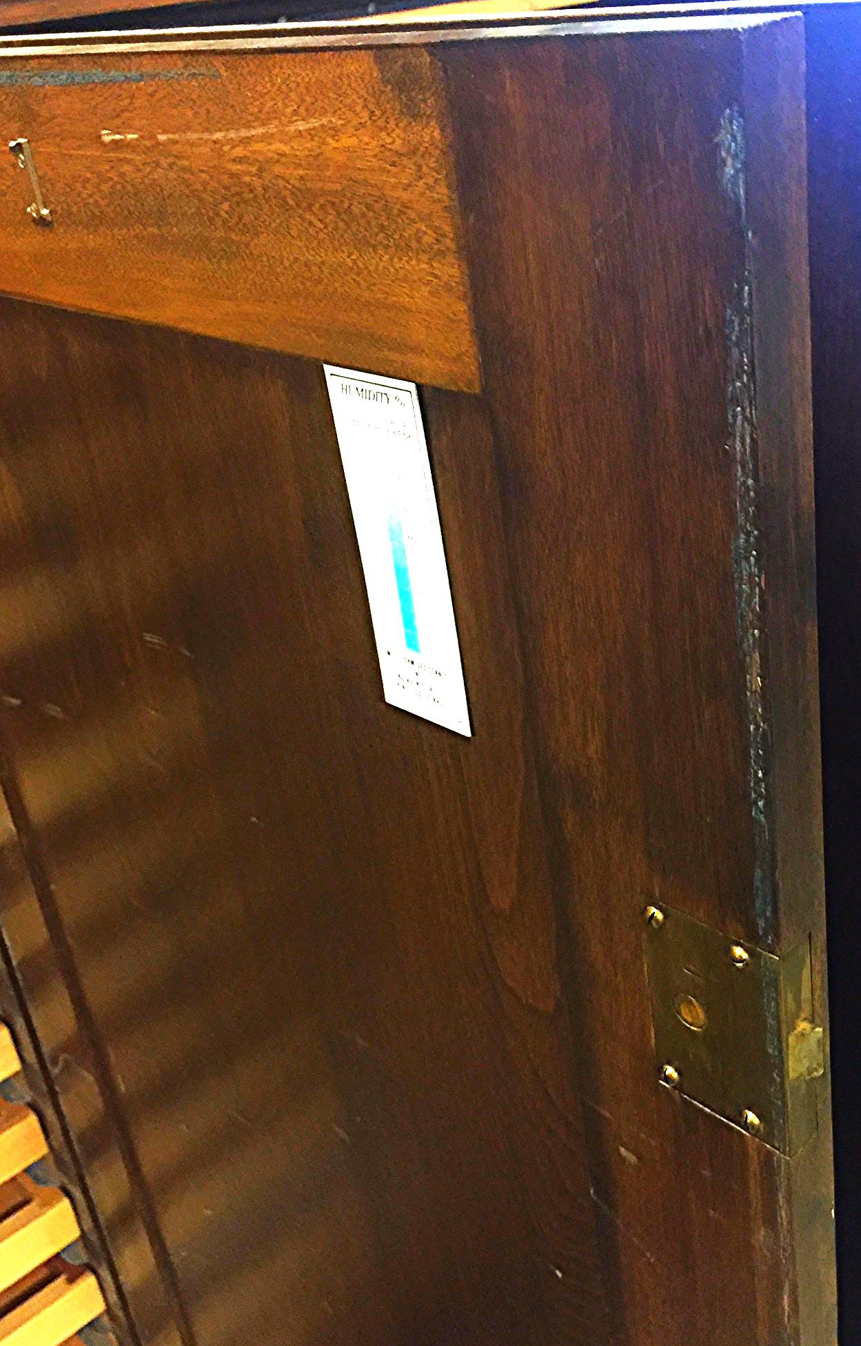 Vintage RARE SOLID OAK MAP FILE w DOORS BRASS FIXTURES 32 DEEP x 42 WID x 58 HI