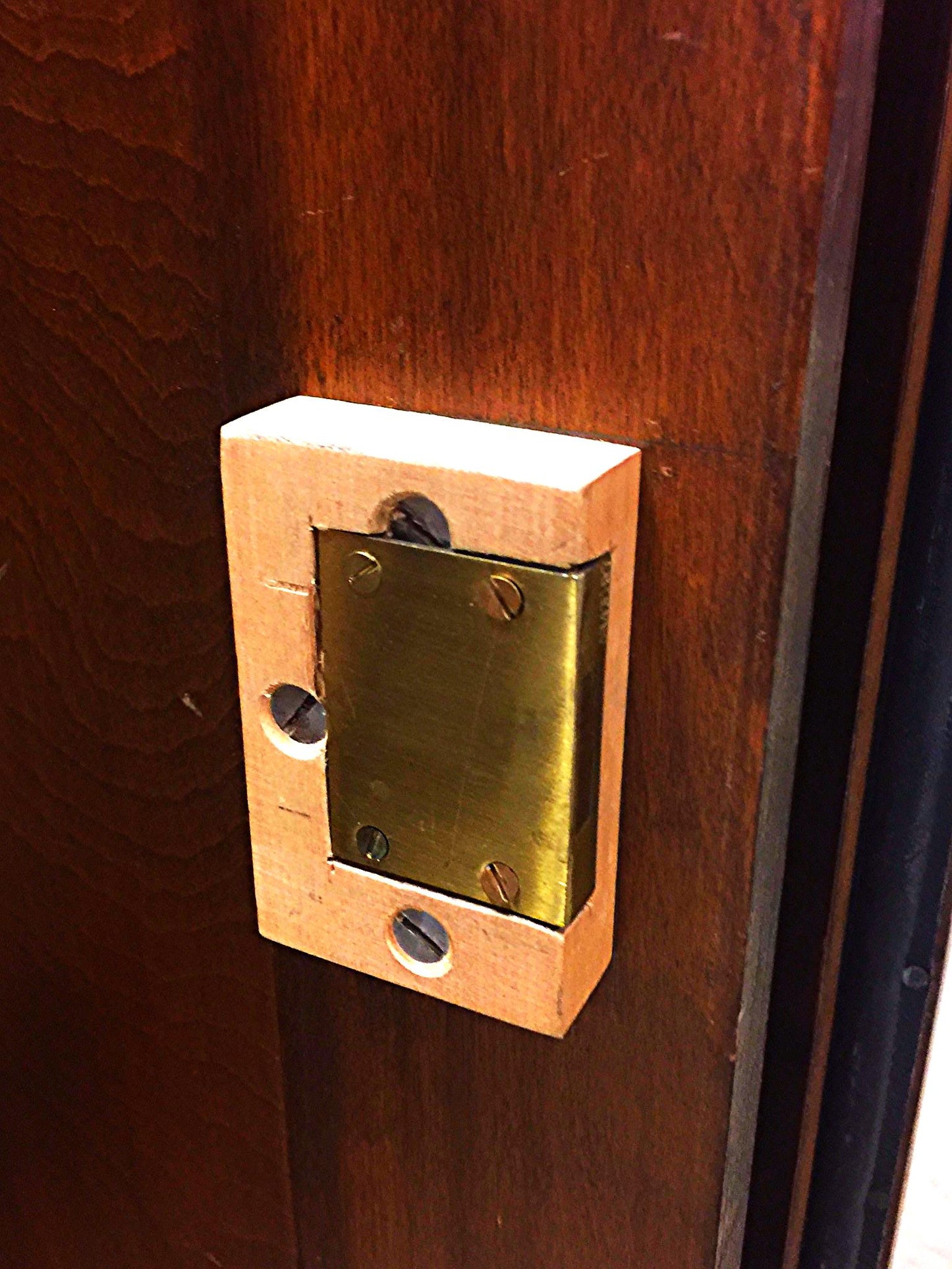 Vintage RARE SOLID OAK MAP FILE w DOORS BRASS FIXTURES 32 DEEP x 42 WID x 58 HI