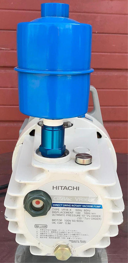 HITACHI CUTEVAC VR16-K VACUUM PUMP 100% WORKING WATCH VIDEO FREE SHIP