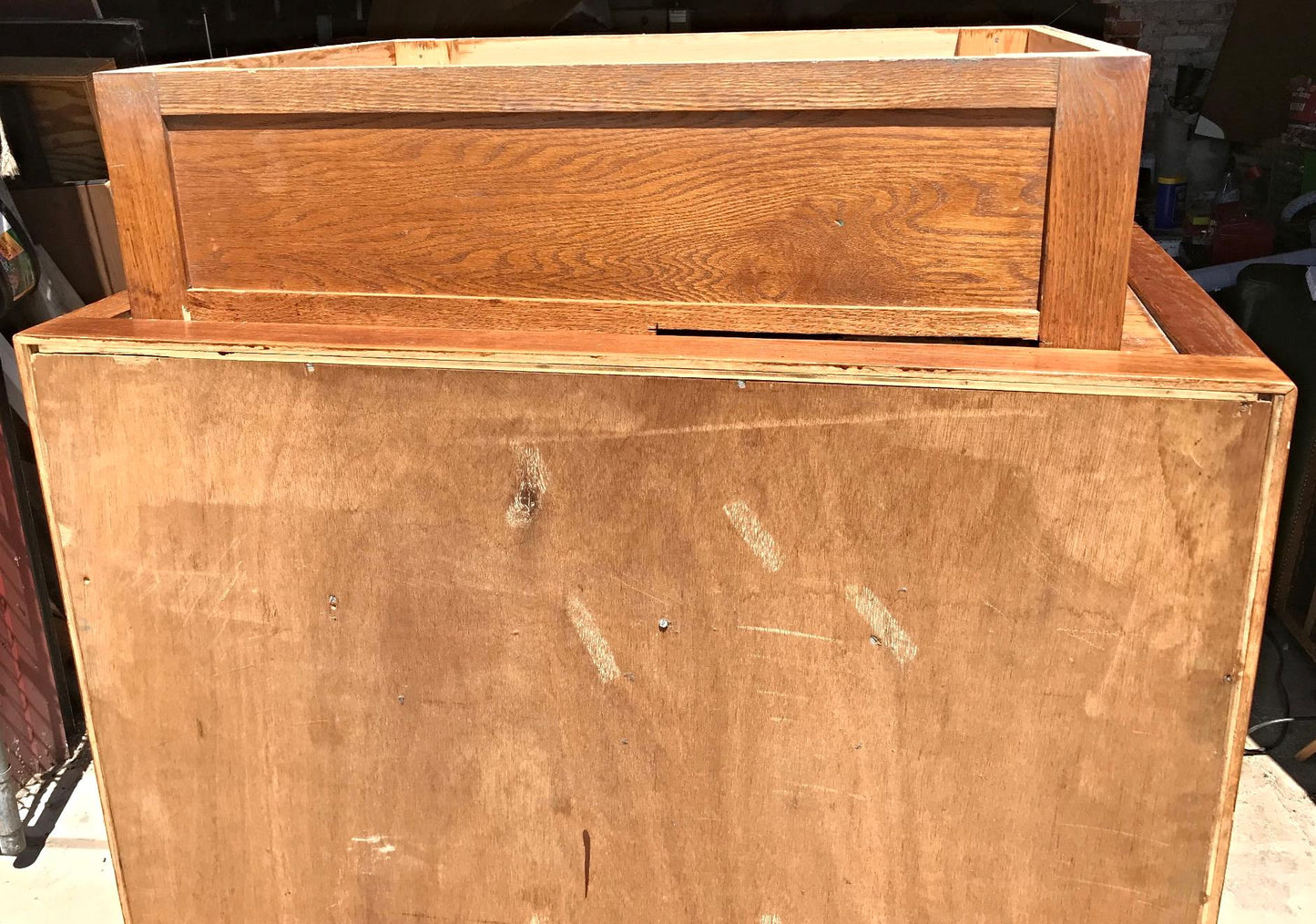 RARE 1940s VINTAGE OAK 88 CUBICLE MAILBOX 53Hx45Wx36D WineCabinet wBASE FREESHIP